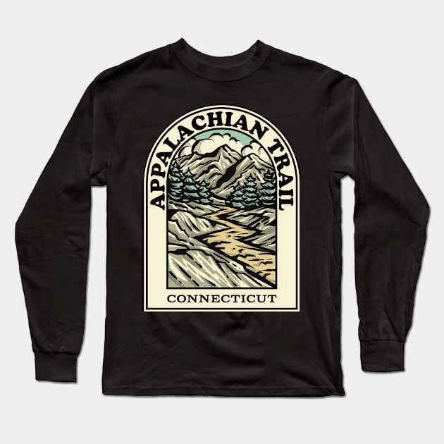 Appalachian Trail Connecticut hiking backpacking trail Long Sleeve T-Shirt by HalpinDesign